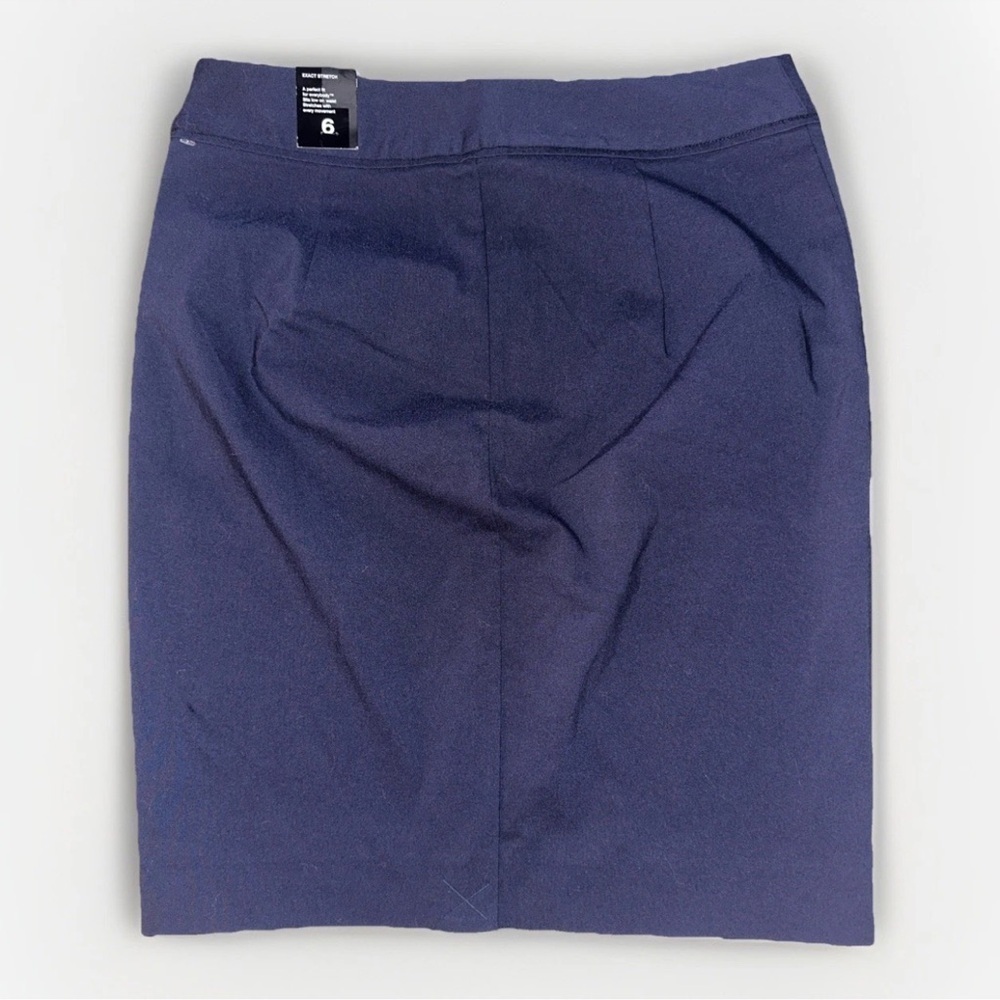 NWT THE LIMITED Women’s Exact Stretch Blue Pencil Skirt Sz 6 Business Stretch - Picture 3 of 8